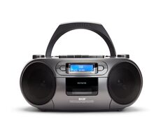 Aiwa BBTC-660DABMG sivá / DAB+ rádio / CD prehrávač / 6W / 3.5 mm Jack / BT