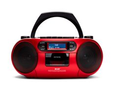 Aiwa BBTC-660DAB/RD červená / DAB+ rádio / CD prehrávač / 6W / 3.5 mm Jack / BT