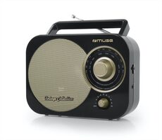 Muse M-055 RB čierna / Prenosné rádio / FM / MW / 3.5mm