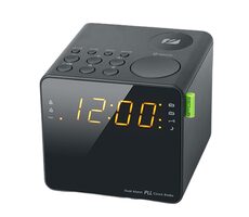 Muse M-187 CR čierna / Budík s rádiom / FM / MW / 3.5mm