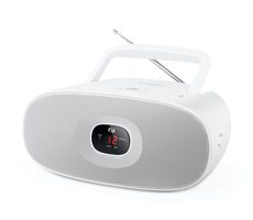 Muse MD-202 RDW biela / Prenosné rádio / FM / MW / CD-RW / 3.5mm
