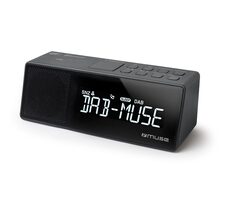 Muse M-172 DBT čierna / Budík s rádiom / FM / PPL / DAB+ / NFC / Bluetooth / 3.5mm / USB
