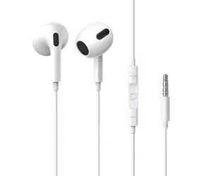 Baseus NGCR020002 Encok H17 biela / Slúchadlá s mikrofónom / 3.5 mm Jack / 1.1 m