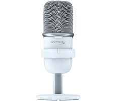 HyperX SoloCast biela / Stolný mikrofón / herný / USB / kábel 2 m