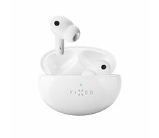 FIXED Pods Pre biele / Bezdrôtové slúchadlá / mikrofón / ANC / Bluetooth 5.3 / nabíjacie púzdro