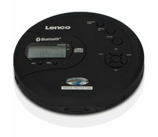 LENCO CD-300 čierna / Prenosný CD prehrávač / MP3 / 3.5mm / BT 4.2