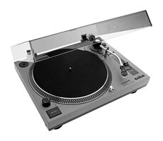 LENCO L-3810 sivá / Gramofón / 33 &amp; 45 RPM / RCA / USB / predzosilňovač 