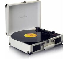 LENCO TT-115CR biela / Gramofón / 33 & 45 & 78 RPM / 3.5 mm / RCA / BT 5.0 / 2x 2W repro