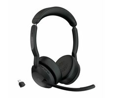 JABRA Evolve2 55 (25599-999-899) čierna / Slúchadlá / mikrofón / ANC / USB-C / Bluetooth / stojanček / MS Stereo