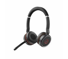 JABRA Evolve 75 SE (7599-842-109) čierno-červená / Slúchadlá / mikrofón / ANC / Bluetooth 