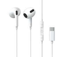 Baseus NGCR010002 Encok C17 biela / Slúchadlá s mikrofónom / USB-C / 1.1 m