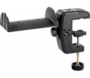 K&amp;M 16085 Držiak so stolnou svorkou pre slúchadlá čierna