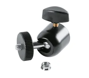 K&amp;M 19695 Univerzálny kĺb 1/4" vonkajší závit čierna