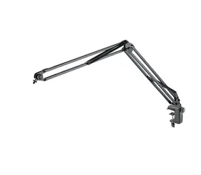 K&amp;M 23840 Mikrofónne stolné rameno čierna / závit 3/8" alebo 5/8"