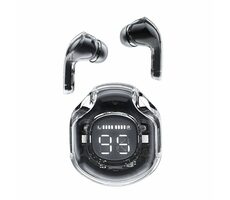 Acefast T8 Crystal čierna / Bezdrôtové slúchadlá / mikrofón / Bluetooth 5.3