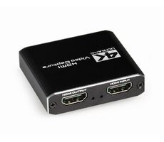 Gembird UHG-4K2-01 čierna / USB prepínač / I/O HDMI 4K 