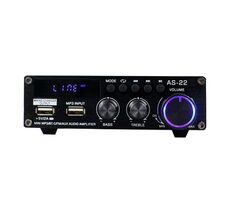 Blitzwolf AS-22 čierna / Audio zosilňovač / 48W / BT 5.0 / RCA / USB-A / 3.5mm Jack