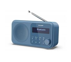 Sharp DR-P420 modrá / Prenosné rádio / 2W / DAB+ / FM / BT / 3.5mm 