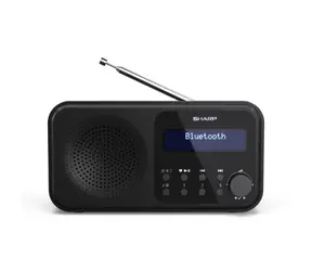 Sharp DR-P420 čierna / Prenosné rádio / 2W / DAB+ / FM / BT / 3.5mm 