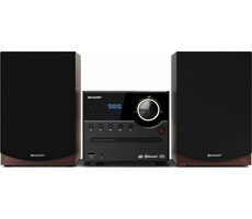 Sharp XL-B517D hnedá / Mikrosystém / 2.0 / 45W / DAB+ / FM / BT / CD / USB / 3.5mm