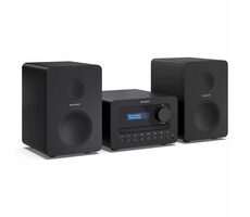 Sharp XL-B520D čierna / Mikrosystém / 2.0 / 40W / DAB+ / FM / BT / CD / USB / 3.5mm