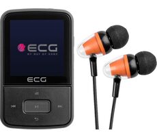 ECG PMP 30 8GB čierna / MP3 &amp; MP4 prehrávač / 1.5 &quot;/ 8GB / MicroSD / Radio FM 