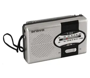Orava T-103 strieborná / Vreckové rádio / FM &amp; AM / AUX
