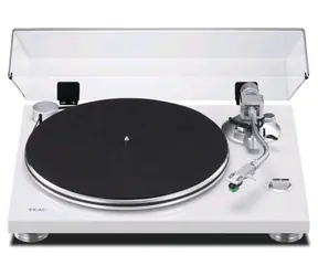 Teac TN-3B-SE biela / Gramofón / 33 &amp; 45 RPM / RCA / predzosilňovač