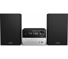 Philips TAM4205/12 čierna / Mikrosystém / FM / CD / BT / USB / 60W repro