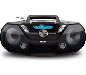 Philips AZB798T/12 čierna / Rádio / CD / FM / DAB+ / BT / USB / 3.5mm / 12W repro