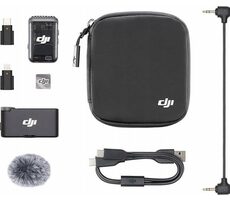 DJI Mic 2 (1 TX + 1 RX) čierna / Bezdrôtový mikrofón / 1 vysielač &amp; 1 prijímač