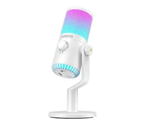 Maono DM30RGB biela / Herný mikrofón / USB / USB-C / kondenzátorový / 20 - 20000 Hz 