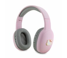 Hello Kitty Bicolor Kitty Metal Head Logo Stereo Headphones ružové / Bezdrôtové slúchadlá / BT 5.3 / výdrž až 8 h