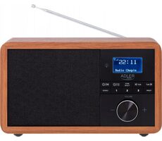 Adler AD 1184 hnedá / Rádio / FM / DAB+ / Bluetooth 5.0 / SD / USB / AUX