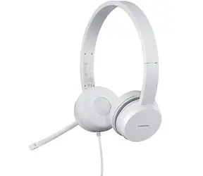 Lenovo 110 Stereo USB Slúchadlá šedá / Drôtové slúchadlá / mikrofón / USB-A
