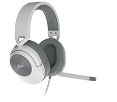 Corsair HS55 biela / Herné slúchadlá / mikrofón / 3.5mm Jack / 1.8m