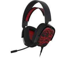 YENKEE YHP 3040 Vector čierna / Herné slúchadlá / mikrofón / 3.5mm jack / USB-C / 2.1m