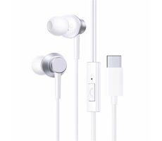 Baseus Encok CZ11 biela / slúchadlá s mikrofónom / ovládacie tlačidlo / USB-C kábel