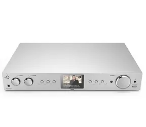 HAMA DIT2105SBTX strieborná / Digitálne a internetové rádio / FM / DAB+ / WiFi / BT / USB / 3.5mm / SPDIF / Cinch