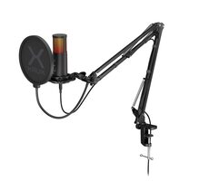 KRUX Edis 3000 čierna / Mikrofón s ramenom / kardioid / USB