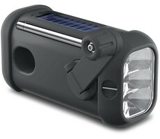 Muse MH-08 MB čierna / Rádio s dynamom / svietidlo / FM / PLL / AUX / 1800 mAh