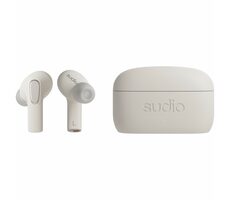 Sudio E3 biela / bezdrôtové slúchadlá / mikrofón / ANC / Bluetooth 5.3
