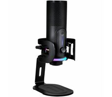 Streamplify MIC PRO čierna / Stolný mikrofón / kondenzátorový / RGB / USB