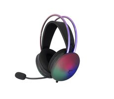 White Shark GH-2342 Firefly čierna / Herný Headset / 2.1m / 2 x 3.5mm + USB / RGB / PC & Mac & Xbox & PS4/PS5