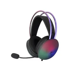 White Shark GH-2342 Firefly čierna / Herný Headset / 2.1m / 2 x 3.5mm + USB / RGB / PC & Mac & Xbox & PS4/PS5