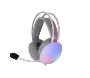 White Shark GH-2342 Firefly biela / Herný Headset / 2.1m / 2 x 3.5mm + USB / RGB / PC & Mac & Xbox & PS4/PS5