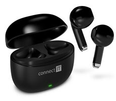Connect IT SonicBass čierna / Bezdrôtové slúchadlá / mikrofón / Bluetooth