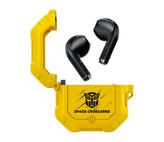 TWS Transformers TF-T12 žltá / Bezdrôtové slúchadlá / mikrofón / BT 5.3 / ANC / nabíjacie púzdro  