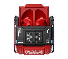TWS Transformers MG-C03 červená / Bezdrôtové slúchadlá / mikrofón / BT 5.3 / nabíjacie púzdro 