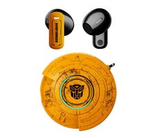 TWS Transformers TF-T31 žltá / Bezdrôtové slúchadlá / mikrofón / BT 5.4 / nabíjacie púzdro 
